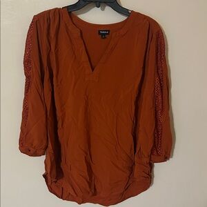 Torrid Women's Rust Blouse 2X